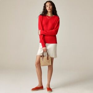 BNWT NEW J.Crew well 100% Cashmere classic-fit crewneck sweater made Sz LARGE!